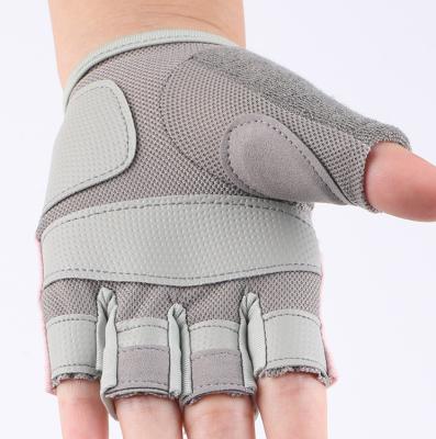 China Non Slip Logo Women Workout Fitness Weightlifting Half-Finger Gym Gloves Available Customized Gloves For Gym Men for sale