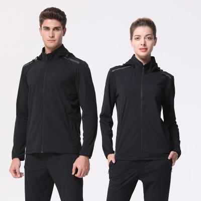 China Breathable Wholesale Custom LOGO Fashion Plus Size Running Sports Jacket Sports Outdoor Hooded Jacket for sale