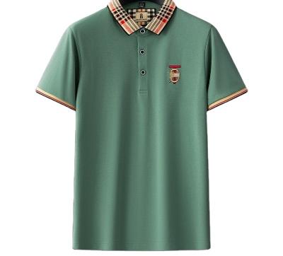 China Anti-wrinkle Wholesale Summer High-End Large Size Short Sleeve Polo T Shirts For Men for sale