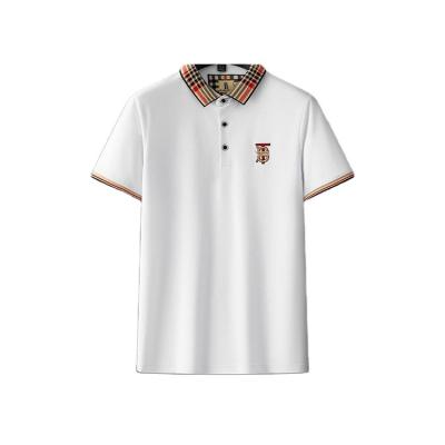 China Anti-wrinkle Summer Half Sleeve High Quality Plus Size Men's Polo Shirts New Design for sale