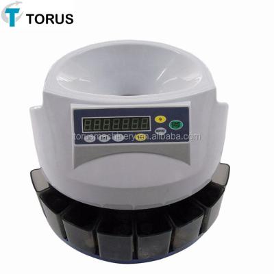 China Cost Effective Coin Counter Sorter With LCD Display 745*745*330mm (2 Pcs) for sale