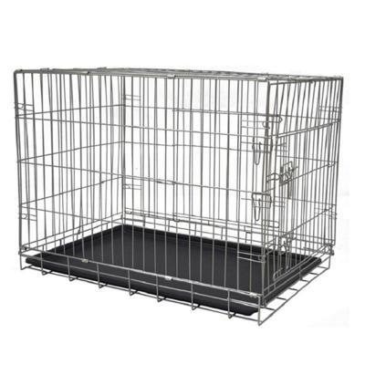 China Lowes Viable Cheap Large Dog Kennels Silver Dog Crate for sale