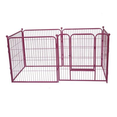 China Sustainable Powder Coating Dog Run Designs / Indoor And Outdoor Double Dog Kennel MHD008 for sale