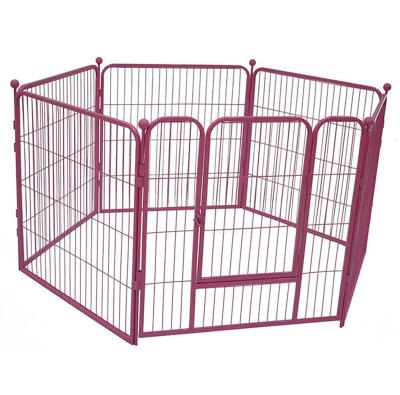 China Sustainable Safe Lock Wire Mesh Fencing Dog Kennel / Large Expandable Fence Dog Kennel for sale