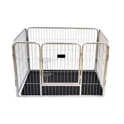 China Sustainable Metal 4 Panel Folding Exercise Yard Wire Playpen For Dogs for sale