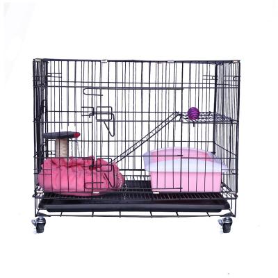 China Sustainable Metal Breeding Folding Cat Show Cage for sale