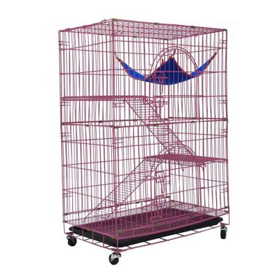 China Sustainable Collapsible Pet Cage / Metal Welded Wire Cat Cage for sale