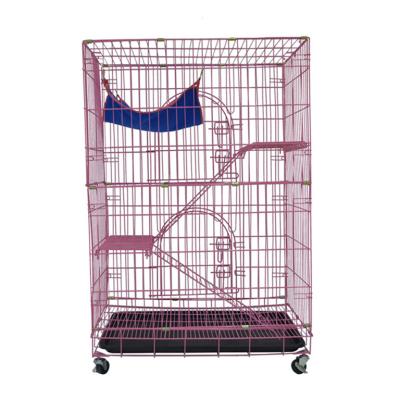 China Sustainable Folding Wire Pet Cage Accessories Cages Cat Crates For Home for sale