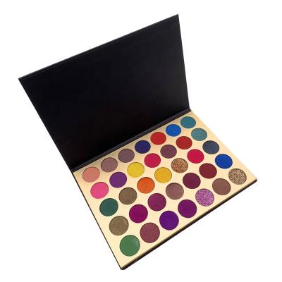 China Private Label Eyeshadow Vendor Shimmer Eyeshadow Waterproof Pigment Palette for sale