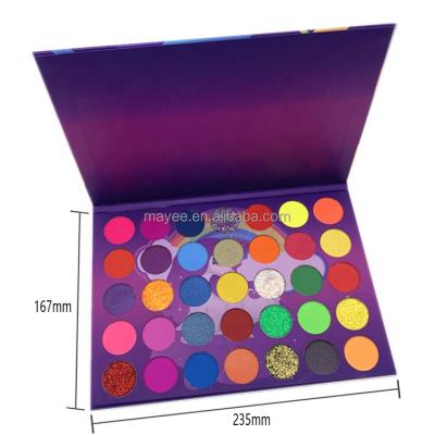 China Carnival Dye Waterproof Customizable Square High Beauty Glazed Eyeshadow Palette Private Label for sale