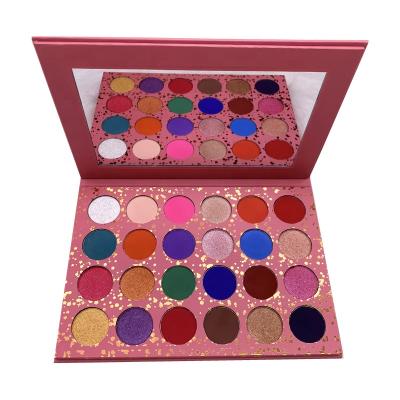 China Cheap Packaging Private Label Makeup Eyeshadow Palette High Dye Pink Waterproof Eyeshadow Palette for sale