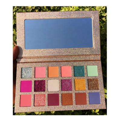 China Makeup Cosmetics Luxury Waterproof Neon Matte Eyeshadow High Pigmented Eyeshadow Palette for sale