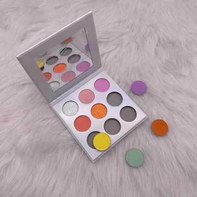 China Hot Sale 9 Colors OEM New Private Label Waterproof Packaging Make Your Own Brand DIY Eyeshadow Palette for sale