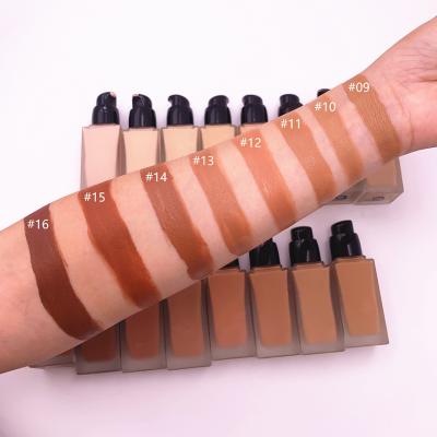 China Brighten For All Skin Color Include For Full Coverage Black Dark Matte Private Label Skin Liquid Foundation for sale