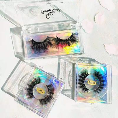 China Wholesale Hot Sale Crisscross 3D 25mm Soft Luxury Mink Strips Eyelash Bulk Seller for sale