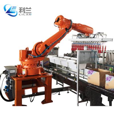 China Food High Productivity Robotic Carton Filling Machine For Dog Food Bag Packer for sale