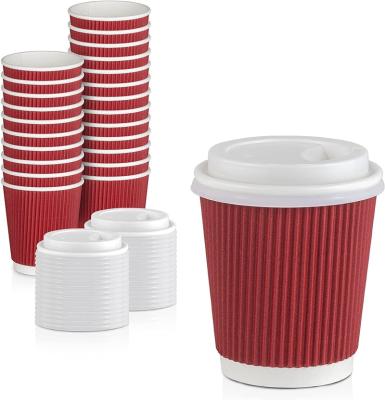 China Disposable Cold Drinks at Kiosks Durable Disposable Designer Ripple Cups for sale