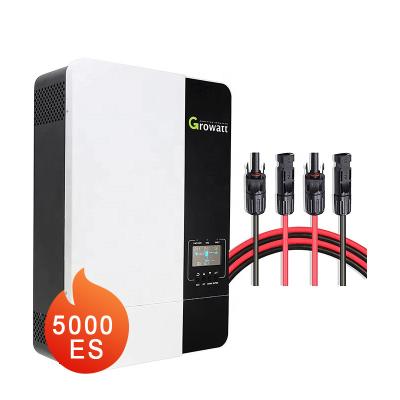 China GROWATT SPF 5000 Hybrid 3500 Inverter Off Grid Growatt 5kw 5kva Solar Inverter 330/485/135mm for sale