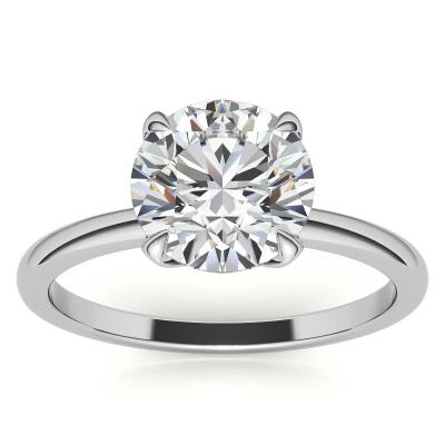 China Wholesale Classic 925 Carat Sterling Silver 1 Carat Xiqi Bling White Moissanite Wedding Rings for sale