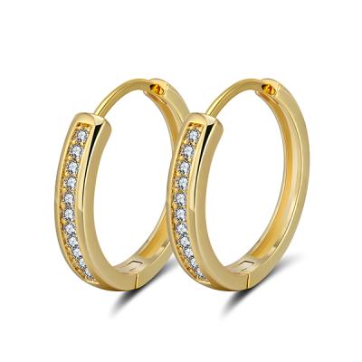 China TRENDY Xiqi Jewelry Fashion Ladies 18k Sterling Silver Gold plated Simple Style Earrings Jewelry Wholesale for sale