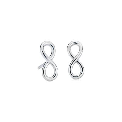 China Wholesale Xiqi Romantic Infinity Stud Earrings in Sterling Silver Earrings for Girls for sale