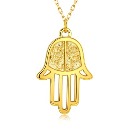 China Wholesale Xiqi FASHIONABLE Custom Gold Plated Hamsa Hand Pendants 925 Sterling Silver Pendants For Girls for sale