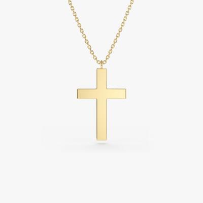 China FASHIONABLE Xiqi Fashion Ins Jewelry Trendy Cross Charm Necklace 925 Sterling Silver Cross Necklace For Women for sale