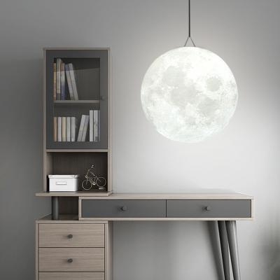 China Modern Minimalist Indoor LED Night Light Lighting Design Led Lamp Chandelier 3D Print Moon Lamp for sale