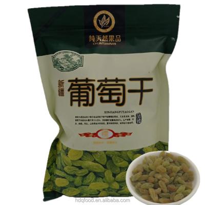 China Turpan Original Dried Fruit High Quality Jumbo Size Green Sultanine Raisins 500g/bag for sale