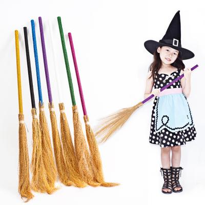 China Colorful Party Halloween Carnival Halloween Party Props Halloween Broom for sale