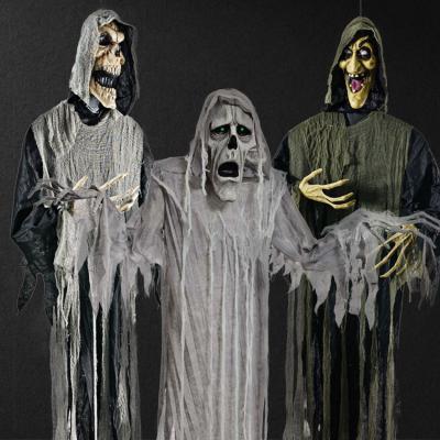 China Plastic Halloween Props For Indoor Outdoor Horror Ghost Ornaments Hanging Pop Halloween Decoration for sale