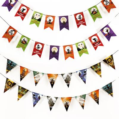 China Halloween Occasion Halloween Pull Flag Banner for Halloween Party KTV, Office or Family Background Decoration for sale