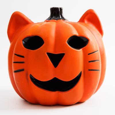 China HDPE Halloween Pumpkin Led Battery Operated Plastic Lantern for sale