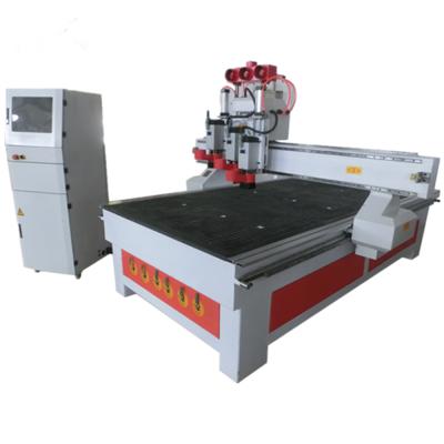 China Woodworking Pneumatic Tool System 3 Axis 3d Wood Changing Engraving Carving ATC CNC Router 1325 for sale