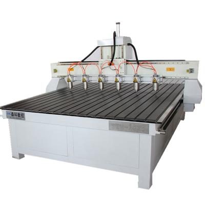 China 1825 Heavy Duty Woodworking CNC Woodworking Machine Wood Engraving Mutli Heads CNC Router for sale