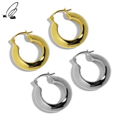 China Sterling Silver TRENDY 925 Big Design Hoop Earrings For Women for sale