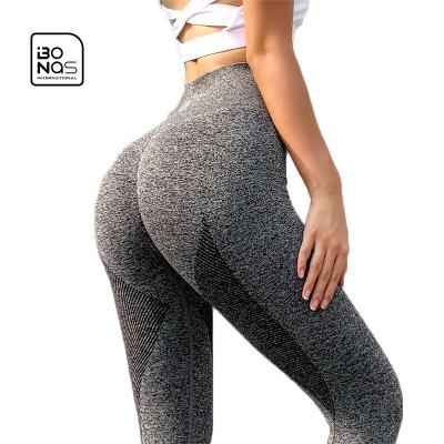 China Bonas Opaque 2021 New Style Women's Yoga Compression Gym Workout Blending Lifting Tights Girl Seamless High Running Butt for sale