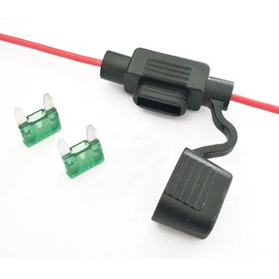 China Black Mini Housing With Red Wire Waterproof Fuse Holder for sale