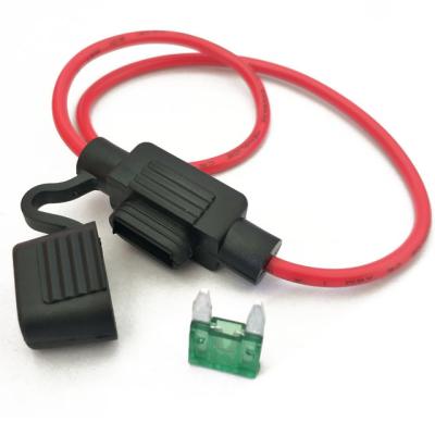 China D-104B 16AWG Mini Red Wire Auto Fuse Holder for sale