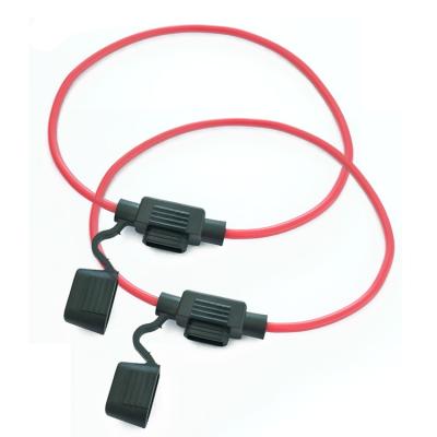 China 16AWG 300mm Blade Red Buckle Mini Fuse Holder Mini Fuse Holder for sale