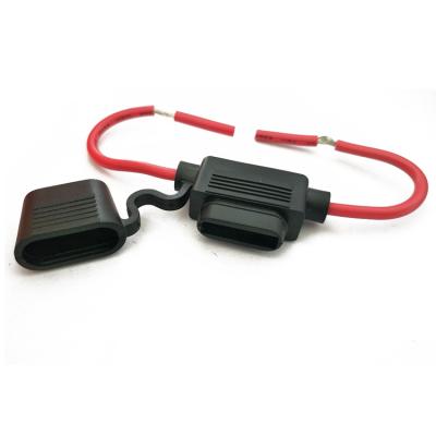 China ATO Blade Fuse 32V 16AWG Cable With Cover ATC Fuse Holder for sale