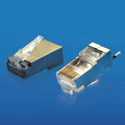 China audio & XL-512 STP RJ45 Shielded FTP Connector Video Modular Jack With Ground Wire for sale