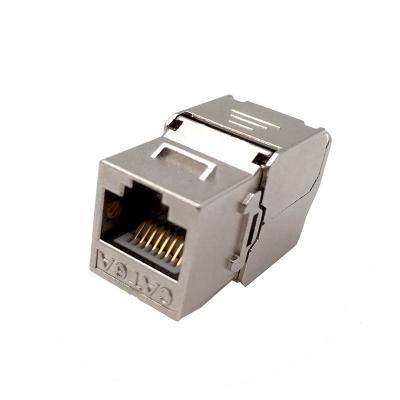 China 180 Degree XL-2146 Zinc Alloy High Quality Zinc Alloy Protected Diecasting RJ45 Slim Toolless Cat6a Keystone Jack for sale