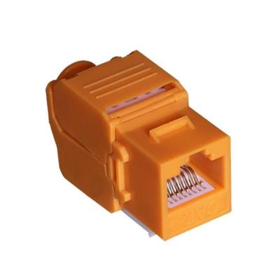 China Telecom XL-206005 Punch Down Rack And 180 Degree CAT6 RJ45 Jack Unshielded Toolless Keystone Keystone for sale