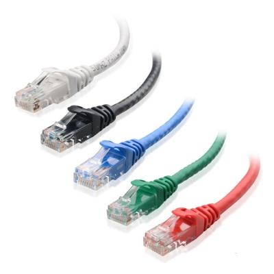 China Networking color cat5 4pairs 24AWG utp wired network cable cat5e high speed patch cord for sale