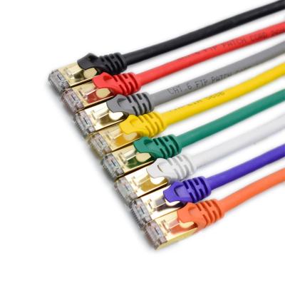 China Networking factory top quality 1m cat6a cat6 network patch cord ftp STP shield patch cord LAN cable price sale best for sale