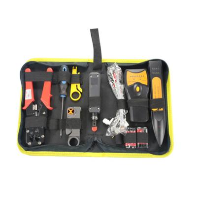 China XL-1010 9 in 1 Network Tool Kit Ethernet LAN Cable Tester Crimper Repair for RJ45/11/12 Cat5/5e/6/6a with Connector Accessories XL-1010 for sale