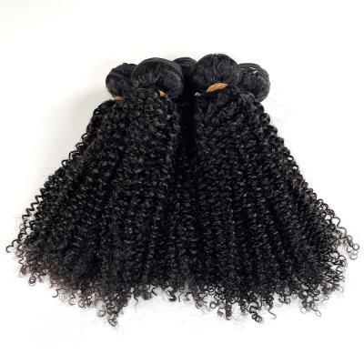 China Wholesale Unprocessed Brazilian Wave MLIN Curly Hair Afro Kinky Bundle Hair Extension Bundle Seller for sale