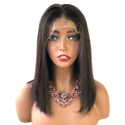 China Hot Selling Wave MLIN Brazilian Hair Lace Wigs Bob Wig Style Pre Plucked Lace Front Wig Seller Silky Straight Short Human Hair For Black Women 10