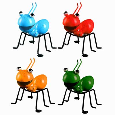 China Europe Metal Yard Art Garden Decorative Cute Ant Outdoor Wall Sculpture-Set of 4 for sale